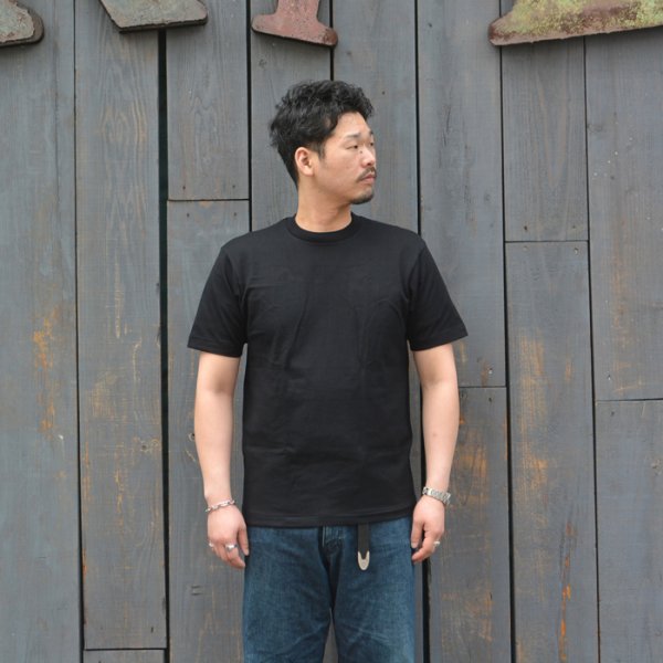 画像7: Hanes(ヘインズ)Crew Neck T-Shirts(クルーネックTシャツ)"KURO" / Black(ブラック) (7)