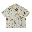 画像2: Nigel Cabourn（ナイジェル・ケーボン）OPEN COLLAR SHIRT（オープンカラーシャツ）"BB&CRIC" / Grey（グレー） (2)