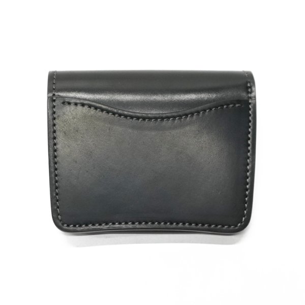 画像2: WILD SWANS（ワイルドスワンズ）CASA（カーサ）コンパクトウォレット/Black（ブラック）"シェルコードバン"×Black（ブラック）"サドルプルアップ" (2)