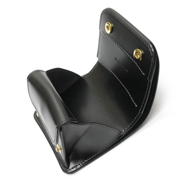 画像6: WILD SWANS（ワイルドスワンズ）CASA（カーサ）コンパクトウォレット/Black（ブラック）"シェルコードバン"×Black（ブラック）"サドルプルアップ" (6)