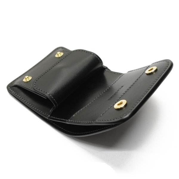 画像5: WILD SWANS（ワイルドスワンズ）CASA（カーサ）コンパクトウォレット/Black（ブラック）"シェルコードバン"×Black（ブラック）"サドルプルアップ" (5)