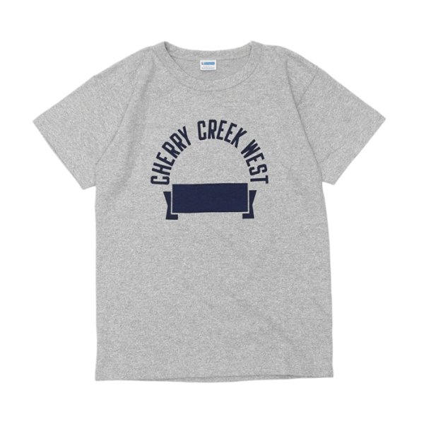 画像1: Champion（チャンピオン）77QS SHORT SLEEVE T-SHIRT（77QS ショートスリーブTシャツ）"TURE OF ARCHIVES" / Grey×Blue（グレー×ブルー） (1)