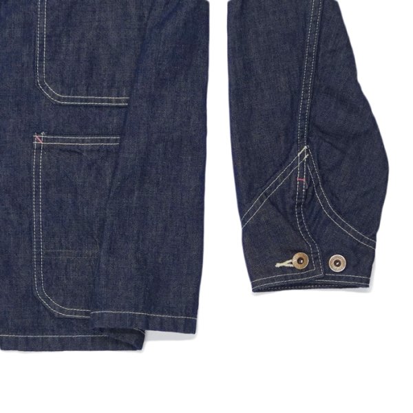 画像6: FULLCOUNT(フルカウント)#2105-1 Denim Chore Jacket (デニムチョアジャケット)"10.5oz PW Military Denim" / Indigo Blue(インディゴブルー) (6)