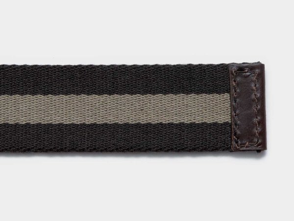 画像8: BEORMA(ベオーマ)W RING 25mm WEBBING BELT(ダブルリング25mmウェビングベルト)/ Black×Moss(ブラック×モスグリーン) (8)