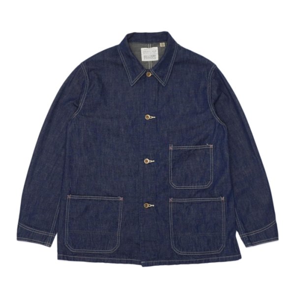 画像1: FULL COUNT（フルカウント）Denim Chore Jacket （デニムチョアジャケット）"10.5oz PW Military Denim" / Indigo Blue（インディゴブルー） (1)