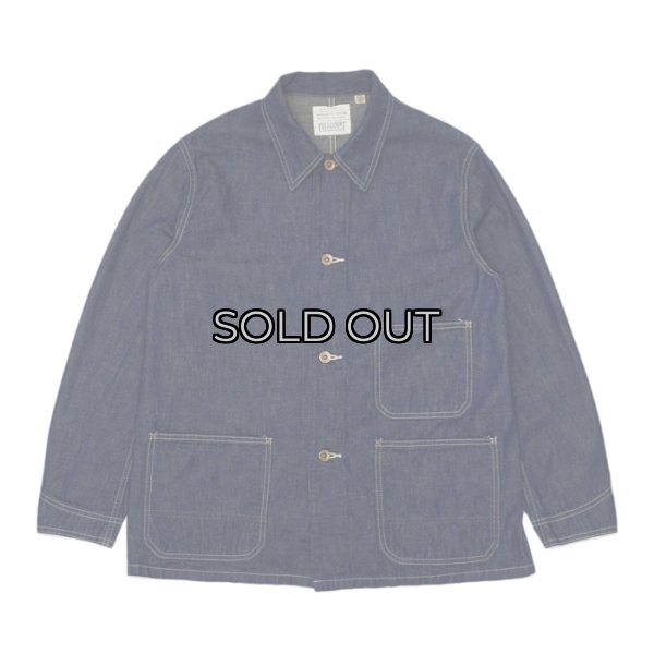 画像1: FULLCOUNT（フルカウント）#2105-1 Denim Chore Jacket （デニムチョアジャケット）"10.5oz PW Military Denim" / Indigo Blue（インディゴブルー） (1)