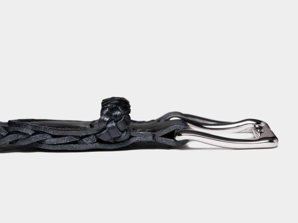 画像4: BEORMA（ベオーマ）34mm HERRINGBONE PLAITED BELT（34mmメッシュベルト）/ Black（ブラック） (4)