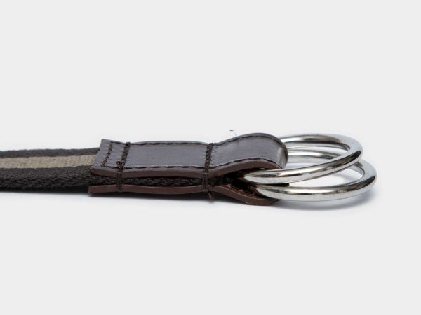 画像5: BEORMA(ベオーマ)W RING 25mm WEBBING BELT(ダブルリング25mmウェビングベルト)/ Black×Moss(ブラック×モスグリーン) (5)