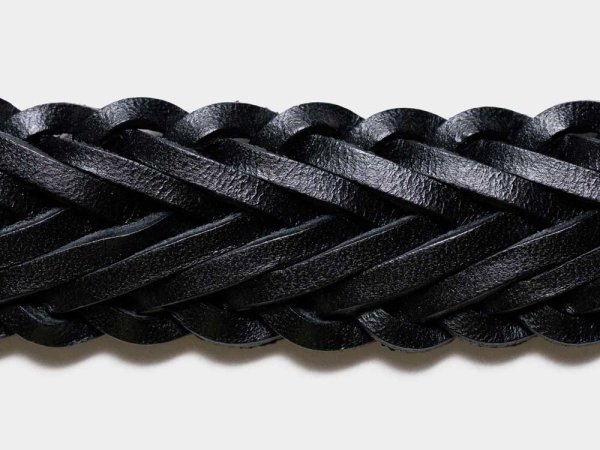 画像6: BEORMA(ベオーマ)34mm HERRINGBONE PLAITED BELT(34mmメッシュベルト)/ Dk.Brown(ダークブラウン) (6)
