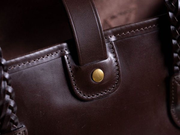 画像7: BEORMA（ベオーマ）The Bodleian（ボドリアン）"Bridle Leather Tote Bag" / Dark Brown（ダークブラウン） (7)