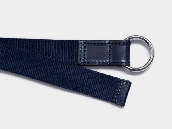 画像3: BEORMA(ベオーマ)W RING 25mm WEBBING BELT(ダブルリング25mmウェビングベルト)/ Navy(ネイビー) (3)