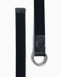 画像1: BEORMA（ベオーマ）W RING 25mm WEBBING BELT（ダブルリング25mmウェビングベルト）/ Black（ブラック） (1)