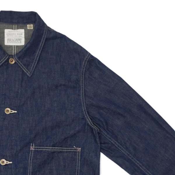 画像5: FULLCOUNT(フルカウント)#2105-1 Denim Chore Jacket (デニムチョアジャケット)"10.5oz PW Military Denim" / Indigo Blue(インディゴブルー) (5)