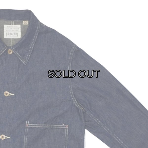 画像5: FULLCOUNT（フルカウント）#2105-1 Denim Chore Jacket （デニムチョアジャケット）"10.5oz PW Military Denim" / Indigo Blue（インディゴブルー） (5)