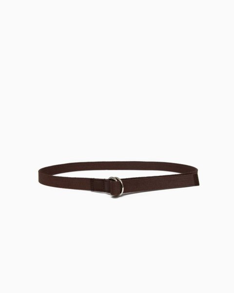 画像1: BEORMA（ベオーマ）W RING 25mm WEBBING BELT（ダブルリング25mmウェビングベルト）/ Brown（ブラウン） (1)