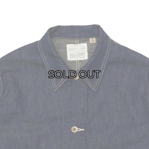 画像4: FULLCOUNT（フルカウント）#2105-1 Denim Chore Jacket （デニムチョアジャケット）"10.5oz PW Military Denim" / Indigo Blue（インディゴブルー） (4)