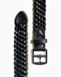 画像1: BEORMA（ベオーマ）28mm BASKET WEAVE PLAITED BELT（28mmメッシュベルト）/Black（ブラック） (1)