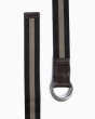 画像1: BEORMA（ベオーマ）W RING 25mm WEBBING BELT（ダブルリング25mmウェビングベルト）/ Brown×Beige（ブラウン×ベージュ） (1)