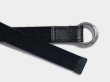 画像3: BEORMA（ベオーマ）W RING 25mm WEBBING BELT（ダブルリング25mmウェビングベルト）/ Black（ブラック） (3)