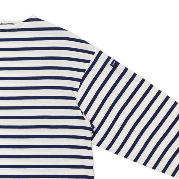 画像4: SAINT JAMES(セントジェームス)MORLAIX LOOSE(モーレ ルーズ)”Women" / ECUME×ENCRE(ミルキーホワイト×ブルーネイビー) (4)