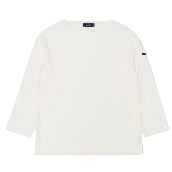 画像1: SAINT JAMES（セントジェームス）MORLAIX LOOSE（モーレ ルーズ）”Men" / ECUME（ミルキーホワイト） (1)