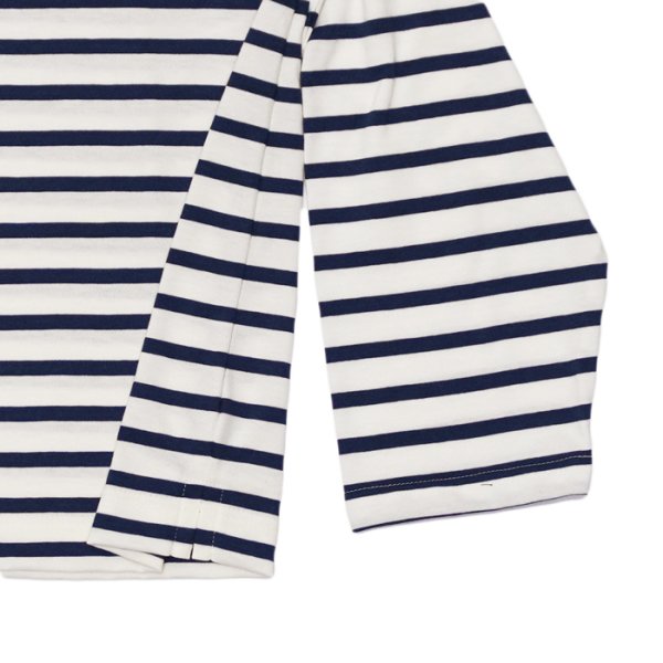 画像5: SAINT JAMES(セントジェームス)MORLAIX LOOSE(モーレ ルーズ)”Women" / ECUME×ENCRE(ミルキーホワイト×ブルーネイビー) (5)