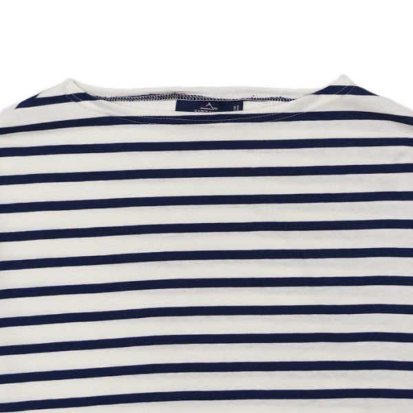 画像3: SAINT JAMES(セントジェームス)MORLAIX LOOSE(モーレ ルーズ)”Women" / ECUME×ENCRE(ミルキーホワイト×ブルーネイビー) (3)