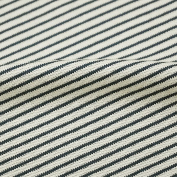 画像6: *A VONTADE(アボンタージ)Compact Border Half Zip Polo SS(コンパクトボーダーハーフジップポロ)/ Ecru×Marine(エクリュ×マリン) (6)