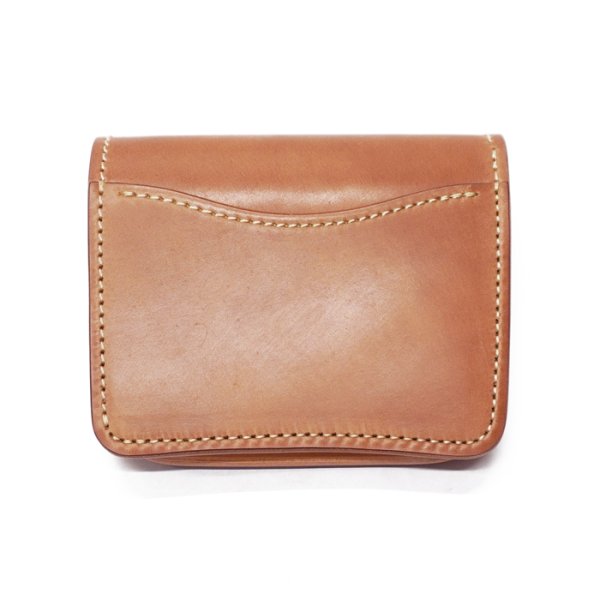 画像2: WILD SWANS(ワイルドスワンズ)CASA(カーサ)コンパクトウォレット/Natural(ナチュラル)"シェルコードバン"×Natural(ナチュラル)"ブッテーロ" (2)