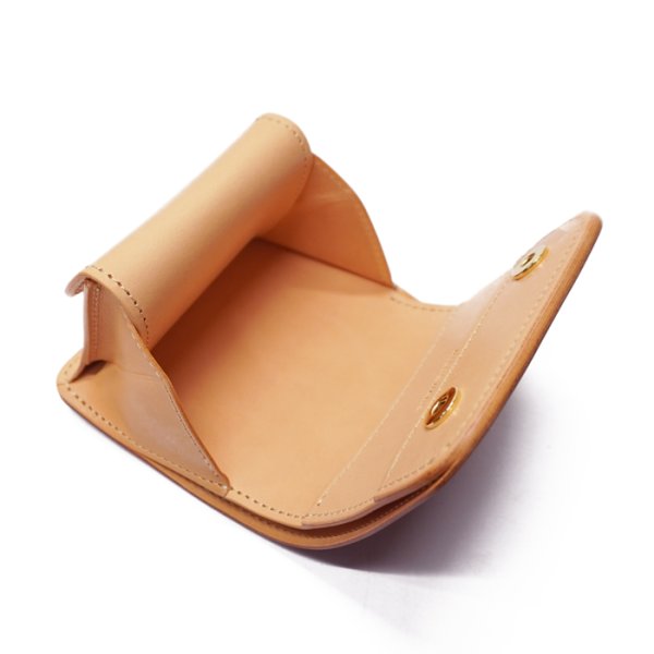 画像7: WILD SWANS(ワイルドスワンズ)CASA(カーサ)コンパクトウォレット/Natural(ナチュラル)"シェルコードバン"×Natural(ナチュラル)"ブッテーロ" (7)