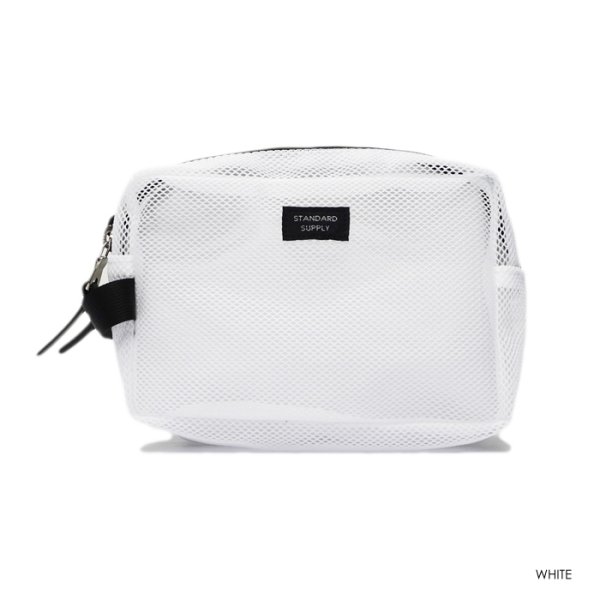 画像2: STANDARD SUPPLY(スタンダードサプライ)"2025 Limited" 2R SQUARE POUCH "M"(2ルーム スクエアポーチ”M”)"ECO STEP MESH"/ 3Color(3色展開) (2)