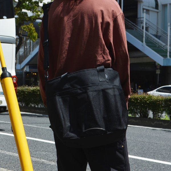 画像14: STANDARD SUPPLY（スタンダードサプライ） 2WAY UTILITY TOTE（2ウェイ ユーティリティートート）"ECO STEP MESH"/ Black（ブラック） (14)