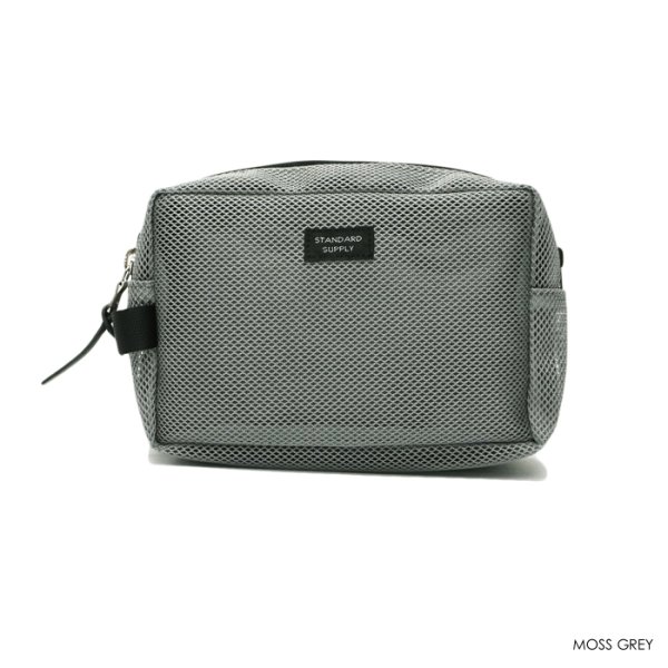 画像3: STANDARD SUPPLY(スタンダードサプライ)"2025 Limited" 2R SQUARE POUCH "M"(2ルーム スクエアポーチ”M”)"ECO STEP MESH"/ 3Color(3色展開) (3)
