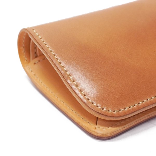 画像4: WILD SWANS(ワイルドスワンズ)CASA(カーサ)コンパクトウォレット/Natural(ナチュラル)"シェルコードバン"×Natural(ナチュラル)"ブッテーロ" (4)