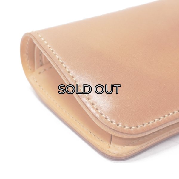 画像4: WILD SWANS（ワイルドスワンズ）CASA（カーサ）コンパクトウォレット/Natural（ナチュラル）"シェルコードバン"×Natural（ナチュラル）"ブッテーロ" (4)