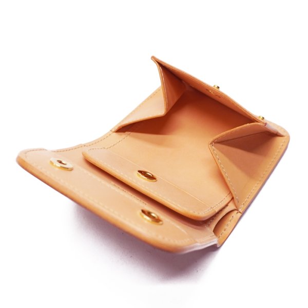 画像6: WILD SWANS(ワイルドスワンズ)CASA(カーサ)コンパクトウォレット/Natural(ナチュラル)"シェルコードバン"×Natural(ナチュラル)"ブッテーロ" (6)