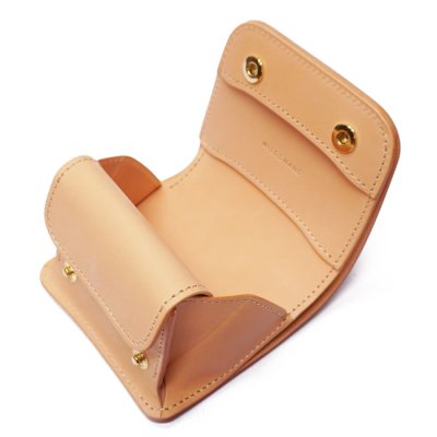 画像3: WILD SWANS（ワイルドスワンズ）CASA（カーサ）コンパクトウォレット/Natural（ナチュラル）"シェルコードバン"×Natural（ナチュラル）"ブッテーロ"