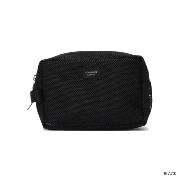 画像4: STANDARD SUPPLY(スタンダードサプライ)"2025 Limited" 2R SQUARE POUCH "M"(2ルーム スクエアポーチ”M”)"ECO STEP MESH"/ 3Color(3色展開) (4)