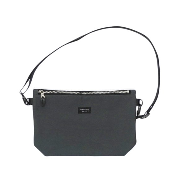 画像3: STANDARD SUPPLY(スタンダードサプライ)W ZIP SHOULDER M(ダブルジップショルダー”M”)Cotton Nylon "SIMPLICITY" / Grey(グレー)・Steel Grey(スティールグレー)・Black(ブラック) (3)