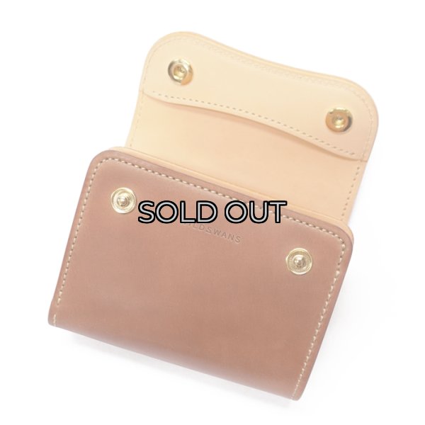 画像3: WILD SWANS（ワイルドスワンズ）ENO（イーノ）ミニ3つ折りウォレット/Natural（ナチュラル）"シェルコードバン"×Natural（ナチュラル）"ブッテーロ" (3)