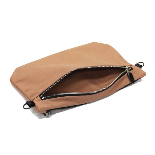 画像6: STANDARD SUPPLY(スタンダードサプライ)W ZIP SHOULDER M(ダブルジップショルダー”M”)Cotton Nylon "SIMPLICITY" / Mocha(モカ)・Navy(ネイビー) (6)