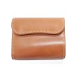 画像1: WILD SWANS（ワイルドスワンズ）ENO（イーノ）ミニ3つ折りウォレット/Natural（ナチュラル）"シェルコードバン"×Natural（ナチュラル）"ブッテーロ" (1)