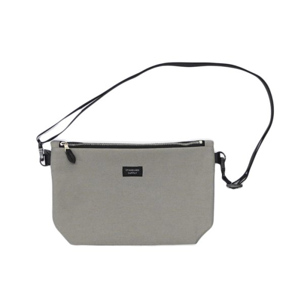 画像2: STANDARD SUPPLY(スタンダードサプライ)W ZIP SHOULDER M(ダブルジップショルダー”M”)Cotton Nylon "SIMPLICITY" / Grey(グレー)・Steel Grey(スティールグレー)・Black(ブラック) (2)