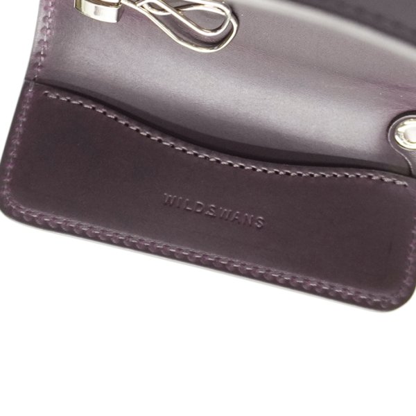 画像7: WILD SWANS(ワイルドスワンズ)CLIPPERIII(クリッパー3)キーケース/Black(ブラック)"ホーウィンコードバン×Purple(パープル)"ブッテーロ" (7)