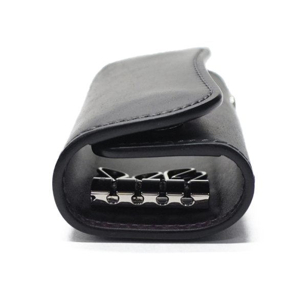 画像3: WILD SWANS(ワイルドスワンズ)CLIPPERIII(クリッパー3)キーケース/Black(ブラック)"ホーウィンコードバン×Purple(パープル)"ブッテーロ" (3)