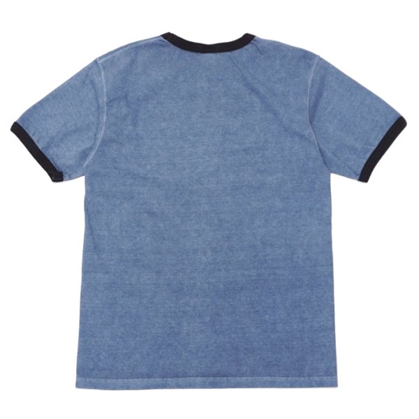 画像2: Good On(グッドオン)Short Sleeve Black Ringer Tee(ショートスリーブ ブラックリンガーTシャツ)"Reactive Dye" / Ajisai(アジサイ)※サイズLのみ (2)