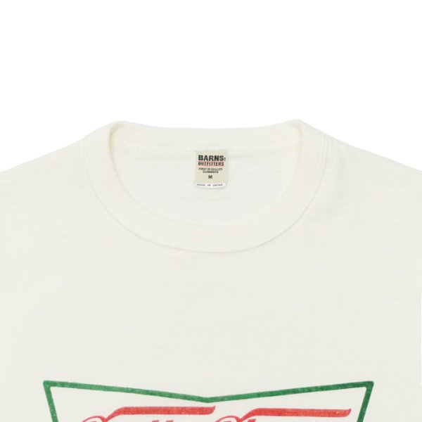 画像3: BARNS OUTFITTERS (バーンズアウトフィッターズ) "STANDARD" TSURI-AMI Crew Print T-Shirt (吊り編みクループリントTシャツ)"Pretty Pleace" / Black (ブラック) (3)