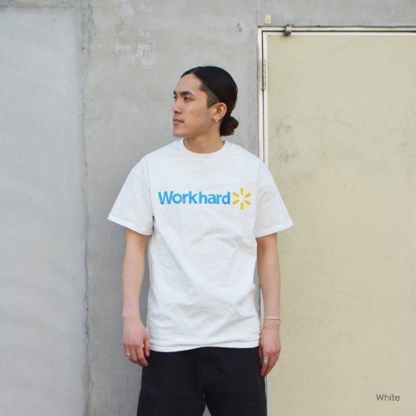 画像6: Sloppy Supply(スラッピーサプライ)Short Sleeve Print Tee(ショートスリーブプリントTシャツ)"WORKHARD"/ Black(ブラック) (6)