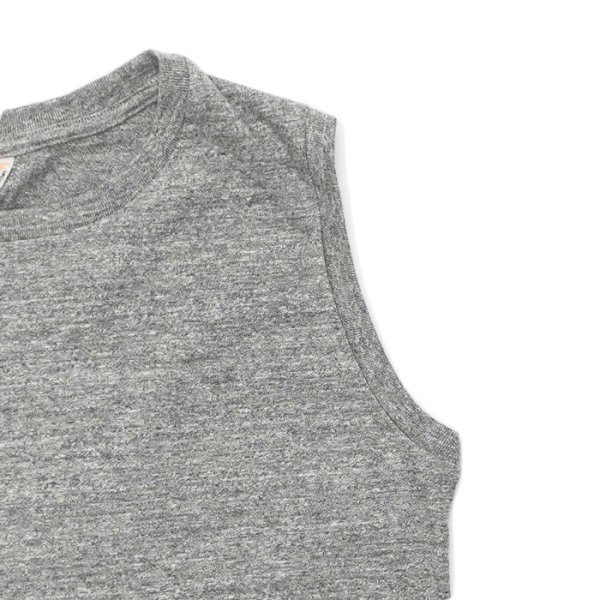 画像7: FilMelange(フィルメランジェ)ELLENI 2(エレニ 2:クルーネックノースリーブ)"Vintage Tenjiku"  / White(ホワイト)・Campione melange(カンピオーネメランジェ) (7)