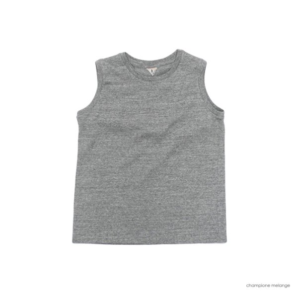 画像4: FilMelange(フィルメランジェ)ELLENI 2(エレニ 2:クルーネックノースリーブ)"Vintage Tenjiku"  / White(ホワイト)・Campione melange(カンピオーネメランジェ) (4)